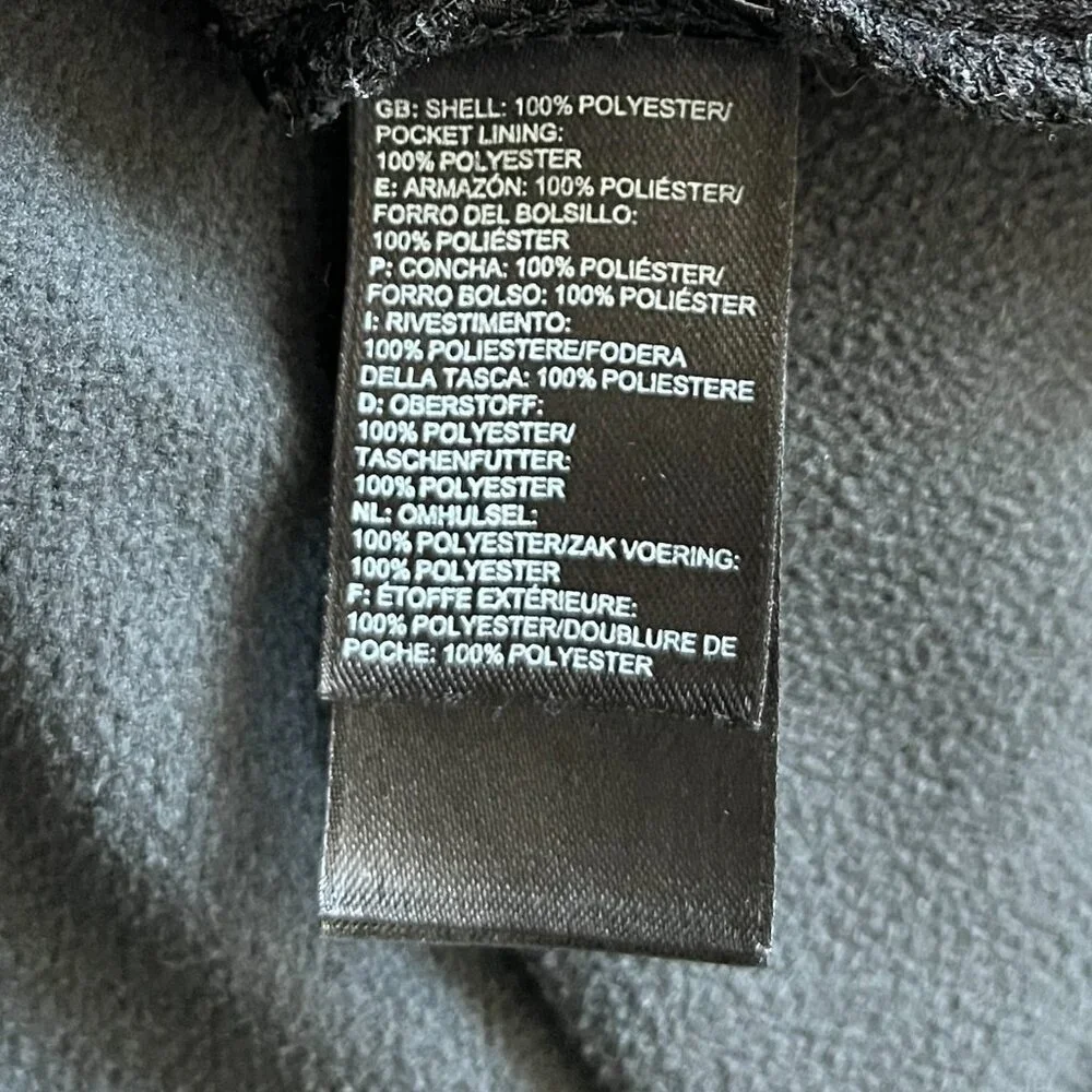 The North Face Full Zip Jacket Dark Gray Black Size L Style NFOA2TC6 Outdoors
